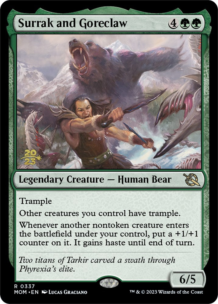 Surrak and Goreclaw [March of the Machine Prerelease Promos] | I Want That Stuff Brandon