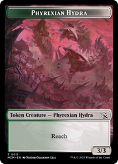 Monk // Phyrexian Hydra (11) Double-Sided Token [March of the Machine Tokens] | I Want That Stuff Brandon