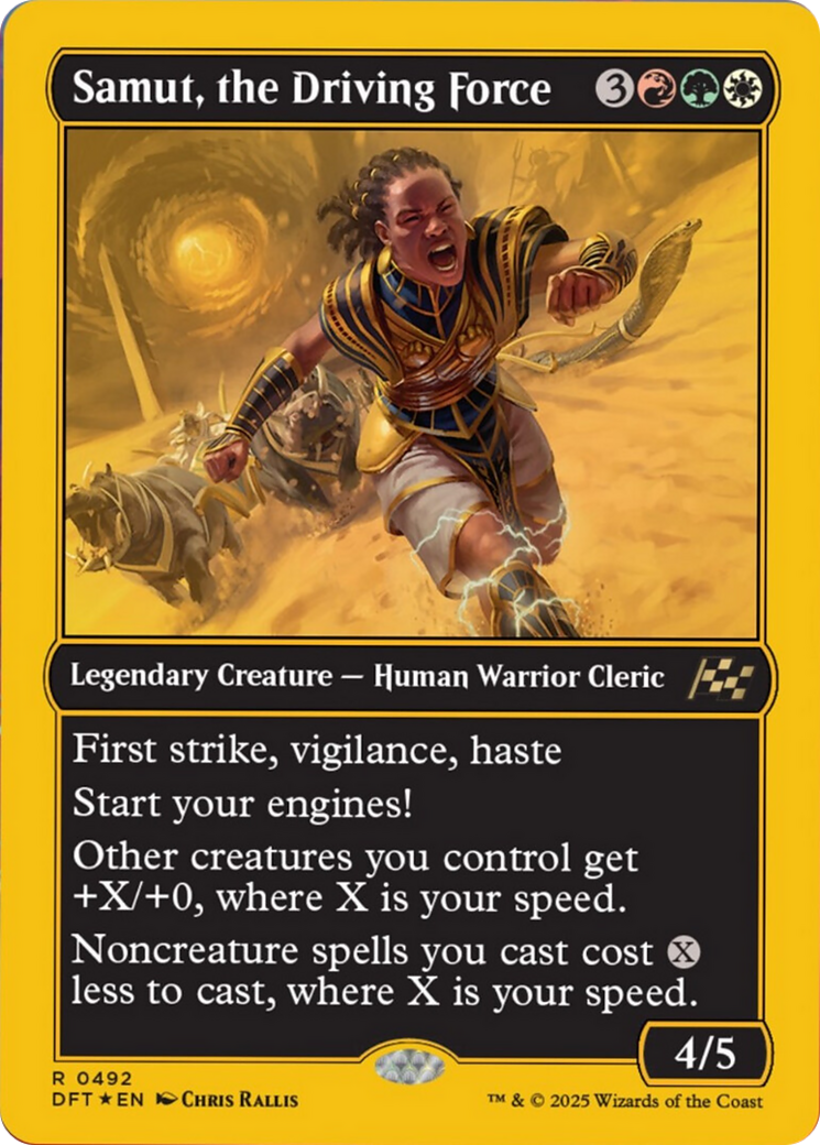 Samut, the Driving Force (First-Place Foil) [Aetherdrift] | I Want That Stuff Brandon