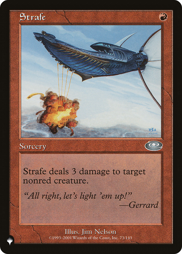 Strafe [The List Reprints] | I Want That Stuff Brandon