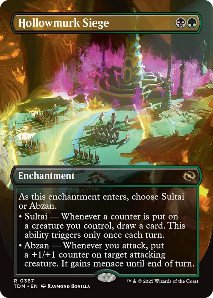 Hollowmurk Siege (Borderless) [Tarkir: Dragonstorm] | I Want That Stuff Brandon