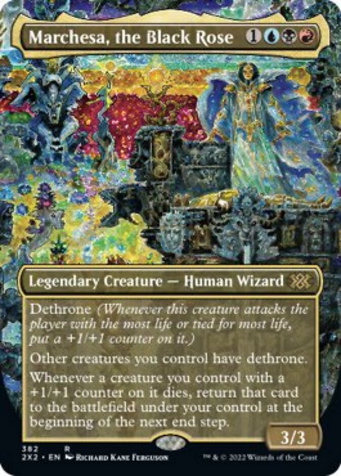 Marchesa, the Black Rose (Borderless Alternate Art) [Double Masters 2022] | I Want That Stuff Brandon