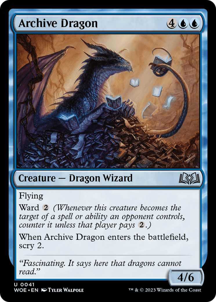 Archive Dragon [Wilds of Eldraine] | I Want That Stuff Brandon