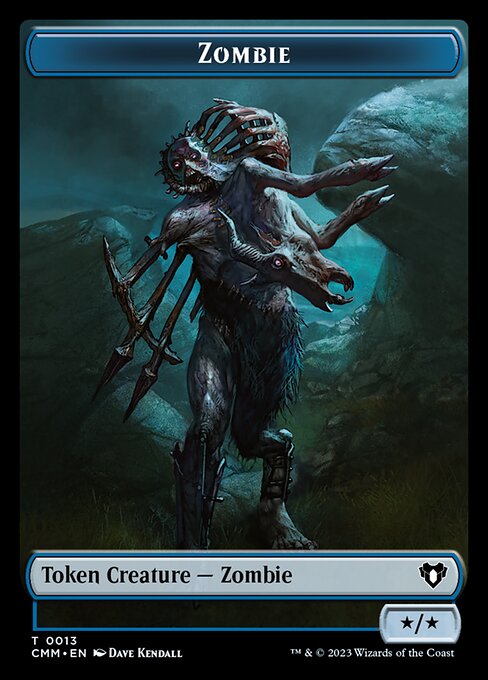 Human Soldier // Zombie (0013) Double-Sided Token [Commander Masters Tokens] | I Want That Stuff Brandon