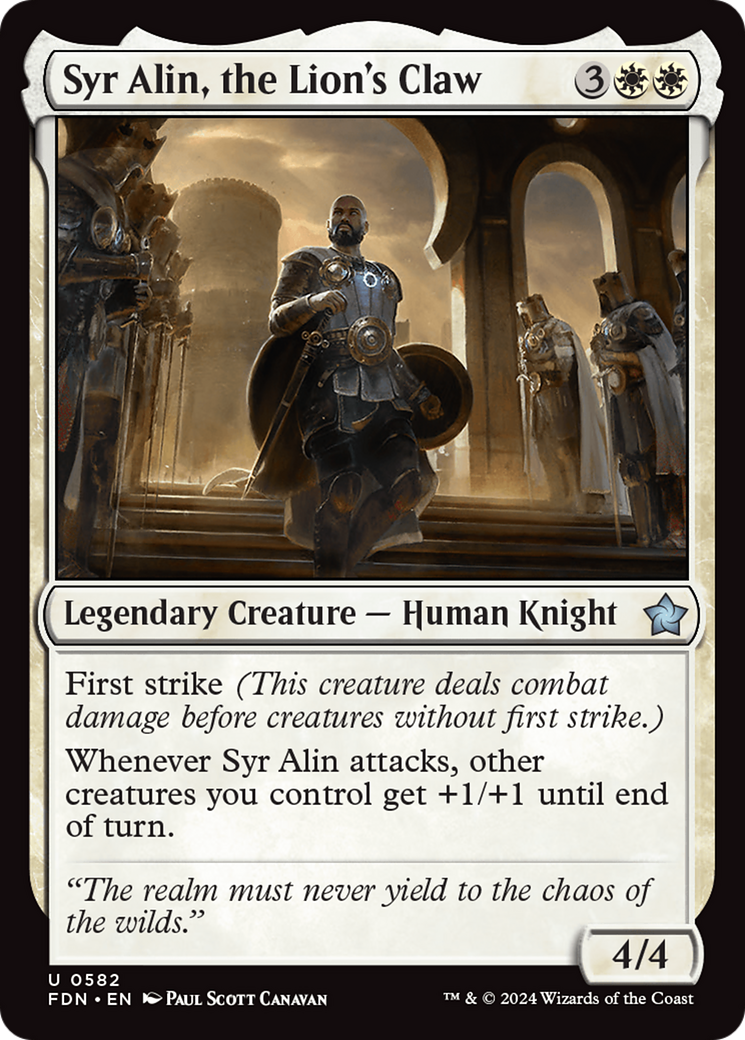 Syr Alin, the Lion's Claw [Foundations] | I Want That Stuff Brandon
