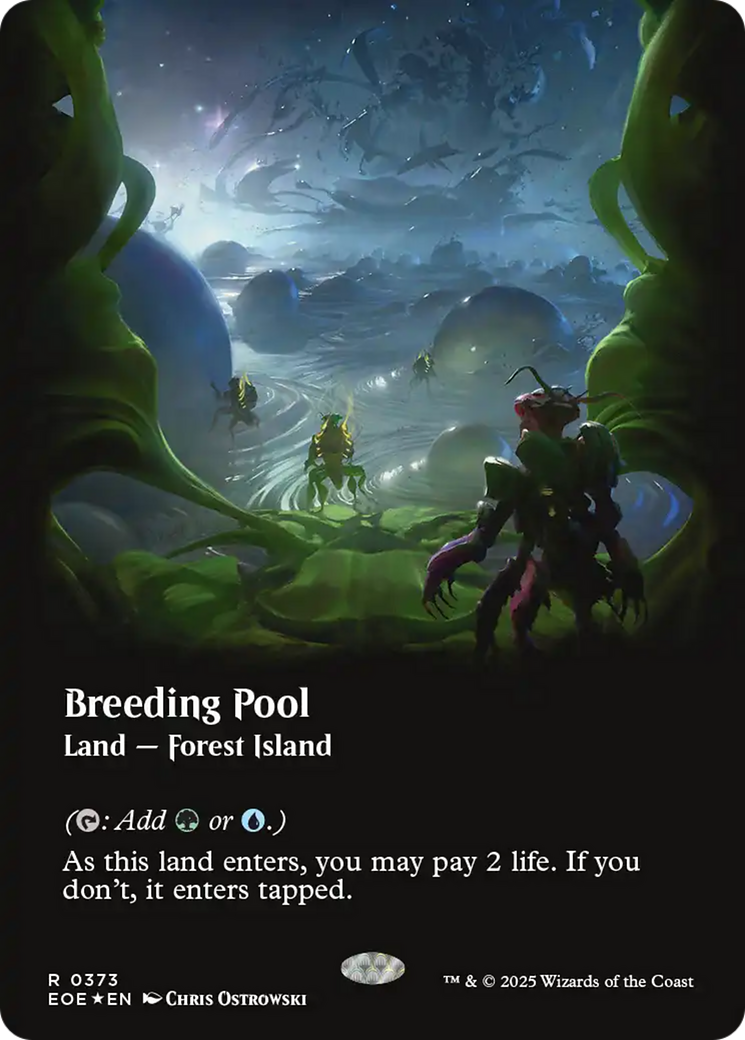 Breeding Pool (Borderless) (Galaxy Foil) [Edge of Eternities] | I Want That Stuff Brandon