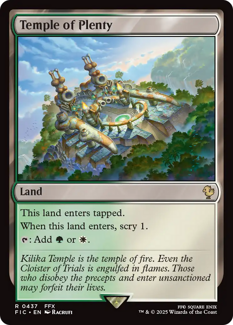 Temple of Plenty [FINAL FANTASY Commander] | I Want That Stuff Brandon