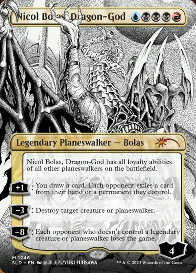 Nicol Bolas, Dragon-God (Borderless) [Secret Lair Drop Series] | I Want That Stuff Brandon