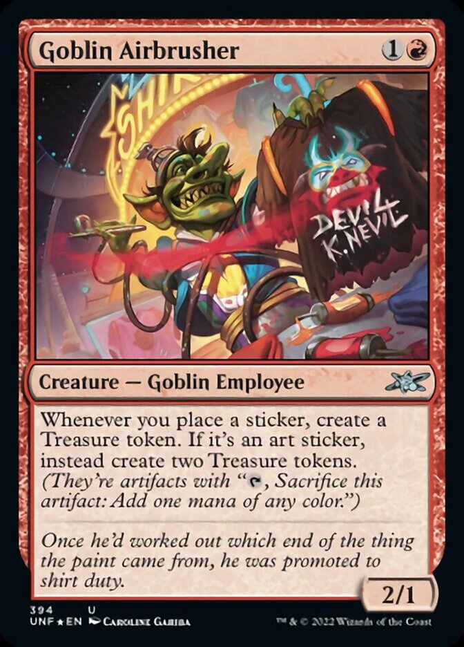 Goblin Airbrusher (Galaxy Foil) [Unfinity] | I Want That Stuff Brandon