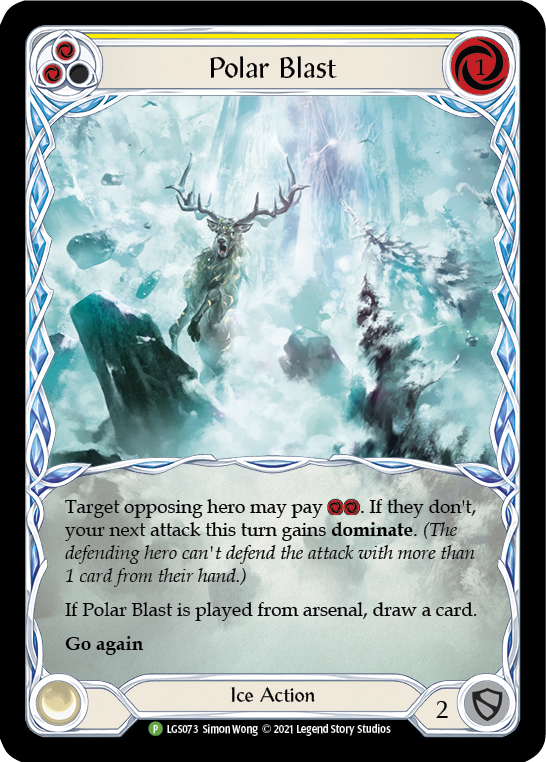 Polar Blast (Yellow) [LGS073] (Promo)  Rainbow Foil | I Want That Stuff Brandon