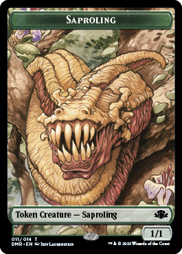 Elephant // Saproling Double-Sided Token [Dominaria Remastered Tokens] | I Want That Stuff Brandon