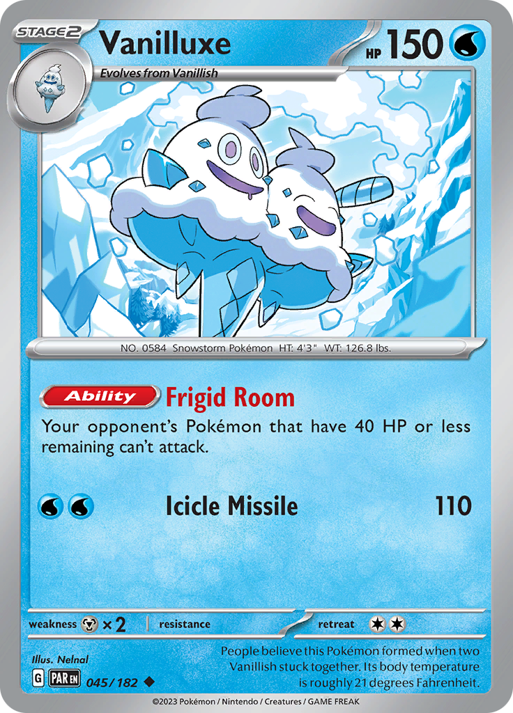 Vanilluxe (045/182) [Scarlet & Violet: Paradox Rift] | I Want That Stuff Brandon