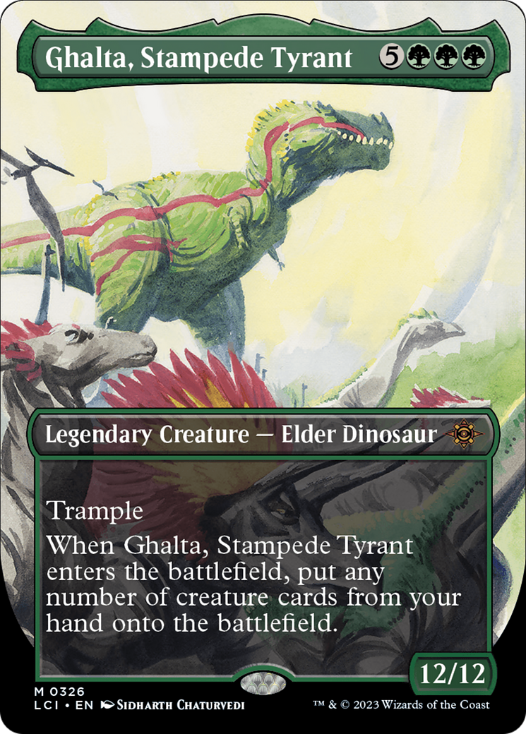 Ghalta, Stampede Tyrant (Borderless) [The Lost Caverns of Ixalan] | I Want That Stuff Brandon