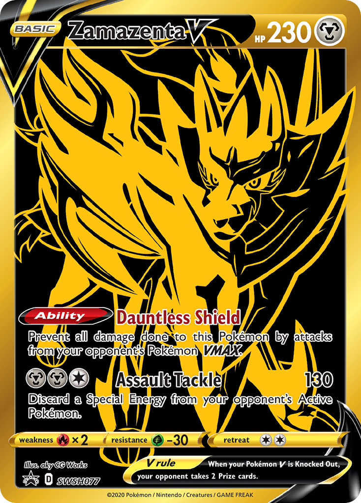 Zamazenta V (SWSH077) [Sword & Shield: Black Star Promos] | I Want That Stuff Brandon