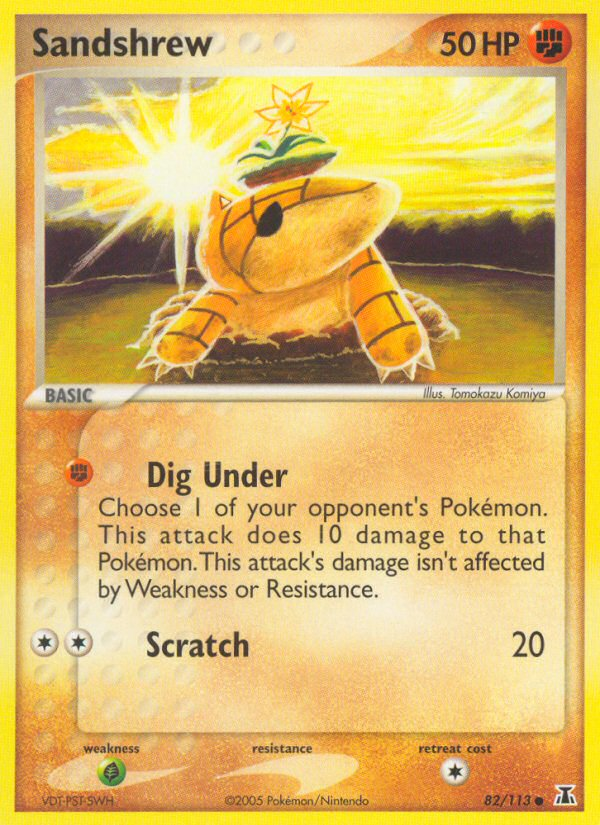 Sandshrew (82/113) [EX: Delta Species] | I Want That Stuff Brandon