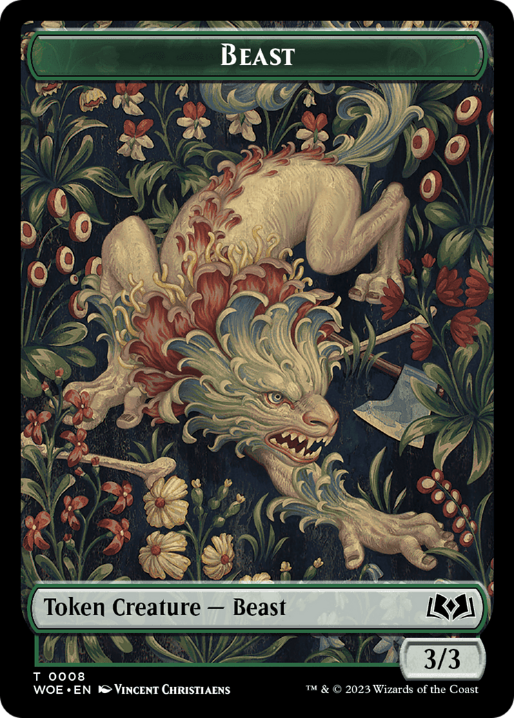 Beast Token [Wilds of Eldraine Tokens] | I Want That Stuff Brandon