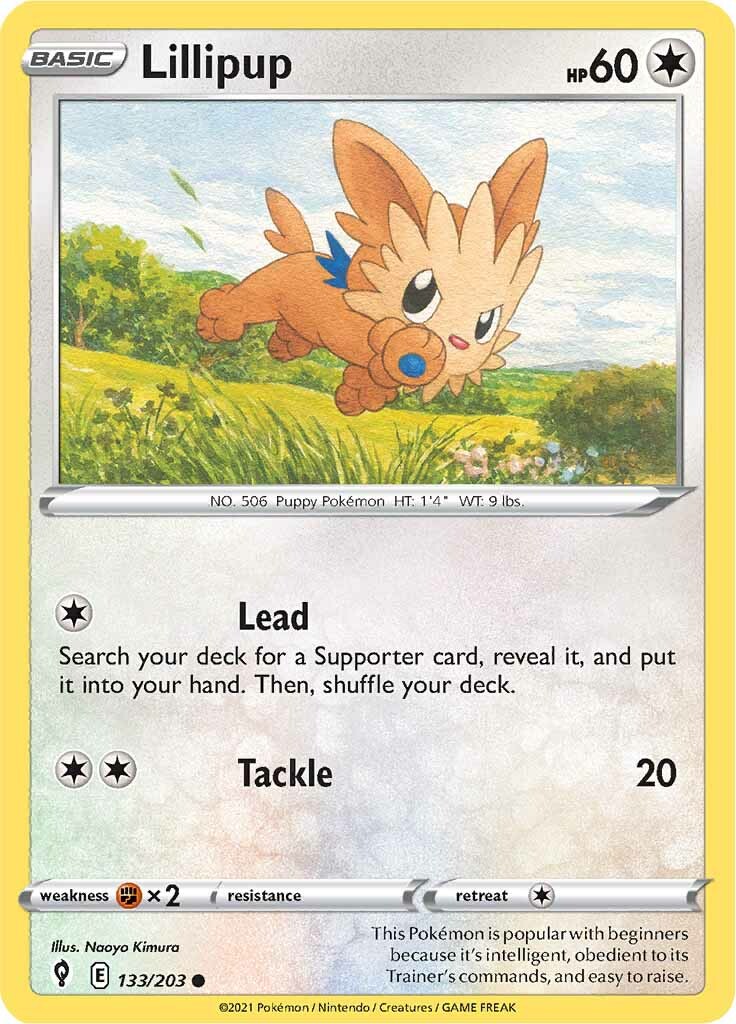 Lillipup (133/203) [Sword & Shield: Evolving Skies] | I Want That Stuff Brandon