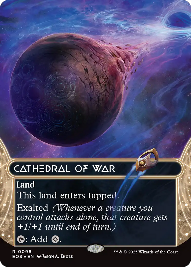 Cathedral of War (0096) (Borderless) (Galaxy Foil) [Edge of Eternities: Stellar Sights] | I Want That Stuff Brandon