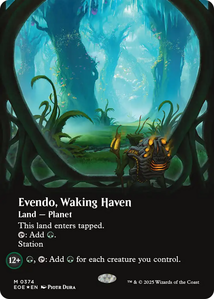 Evendo, Waking Haven (Borderless) (Galaxy Foil) [Edge of Eternities] | I Want That Stuff Brandon