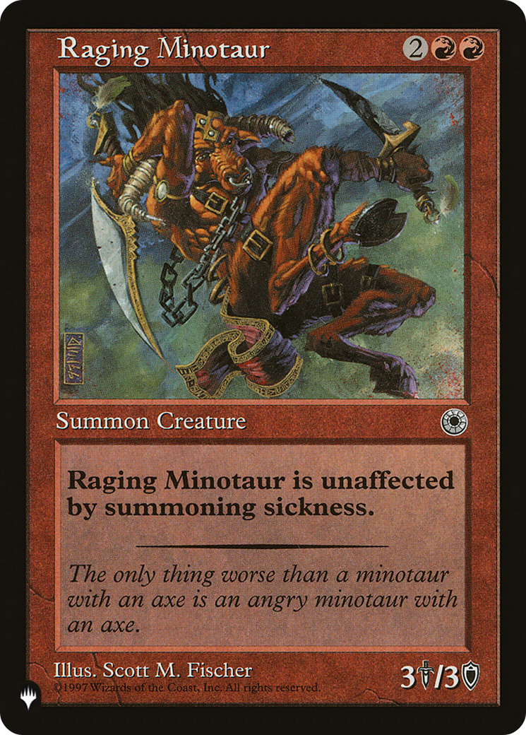 Raging Minotaur [The List] | I Want That Stuff Brandon