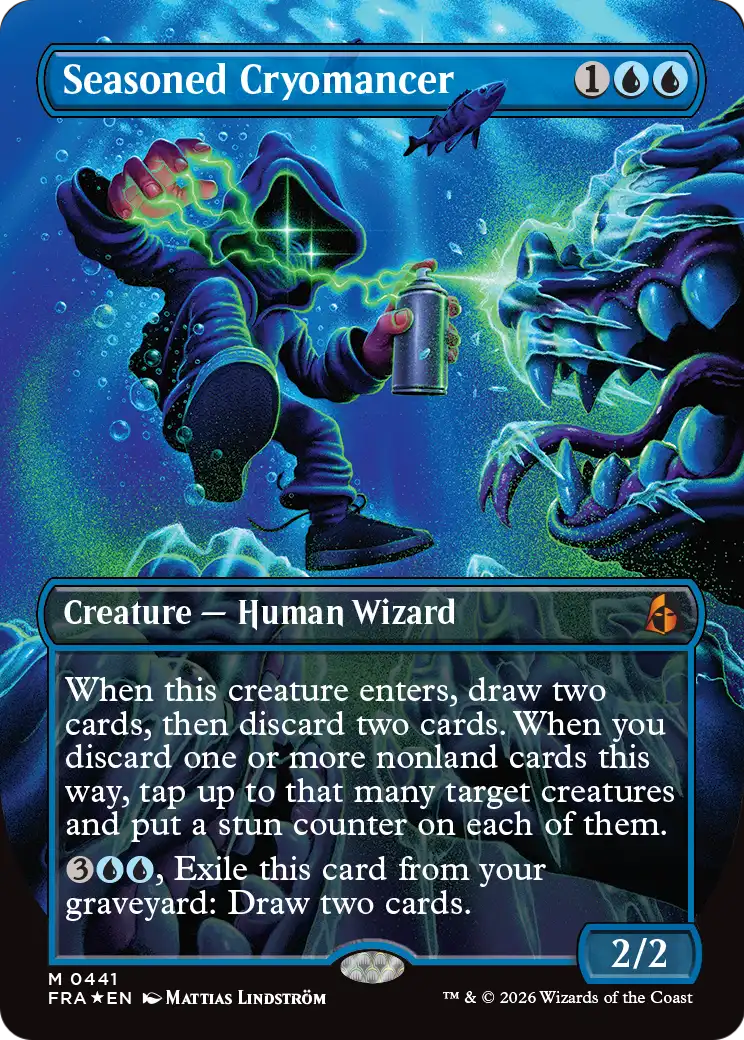 Seasoned Cryomancer (Borderless) (0441) [Reality Fracture] | I Want That Stuff Brandon