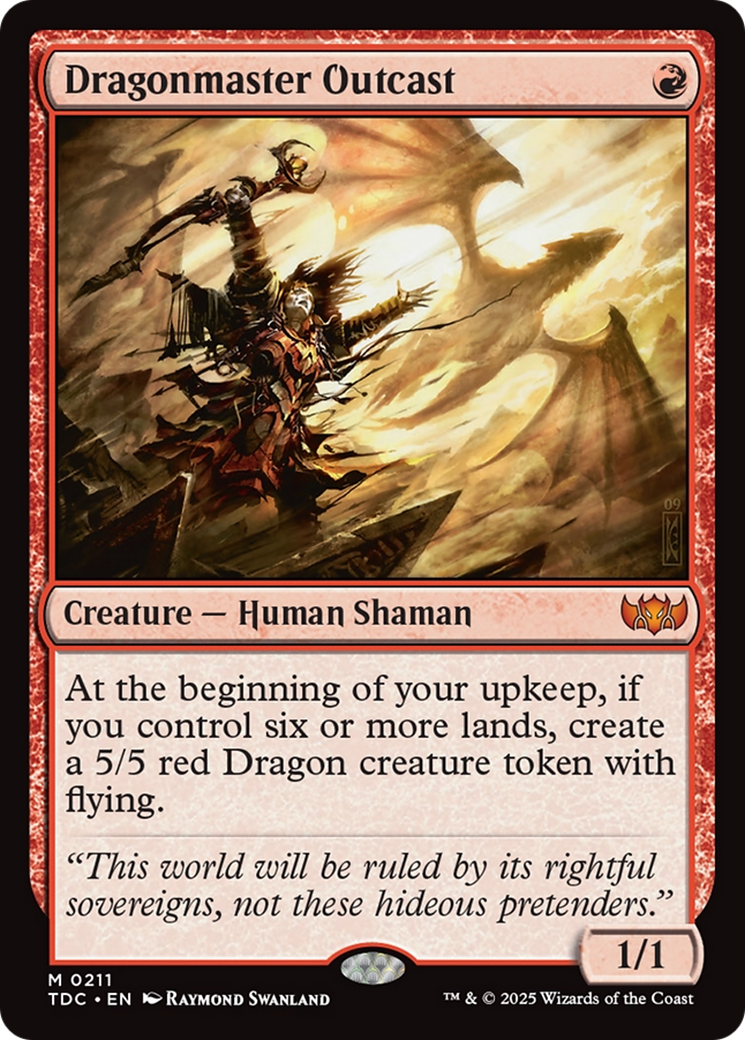 Dragonmaster Outcast [Tarkir: Dragonstorm Commander] | I Want That Stuff Brandon