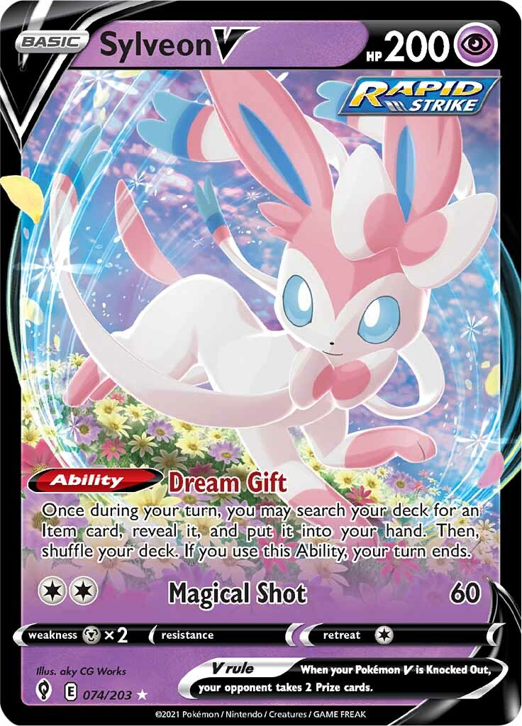 Sylveon V (074/203) [Sword & Shield: Evolving Skies] | I Want That Stuff Brandon