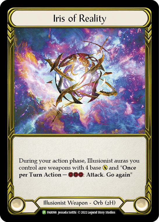 Iris of Reality (Golden) [FAB098] (Promo)  Cold Foil | I Want That Stuff Brandon