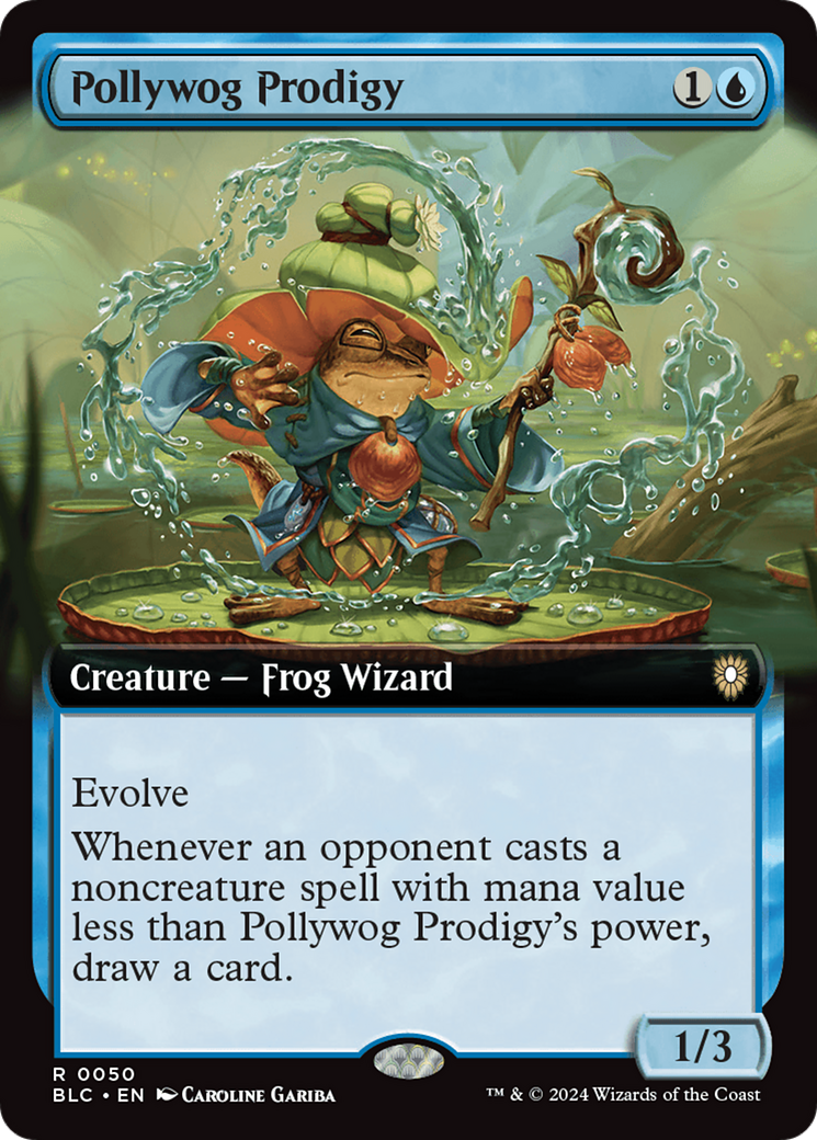 Pollywog Prodigy (Extended Art) [Bloomburrow Commander] | I Want That Stuff Brandon