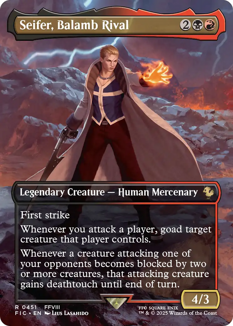 Seifer, Balamb Rival (Borderless) [FINAL FANTASY Commander] | I Want That Stuff Brandon