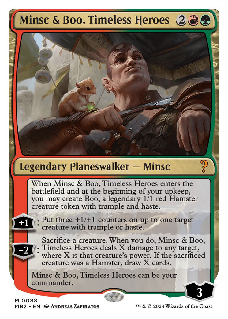 Minsc & Boo, Timeless Heroes (White Border) [Mystery Booster 2] | I Want That Stuff Brandon