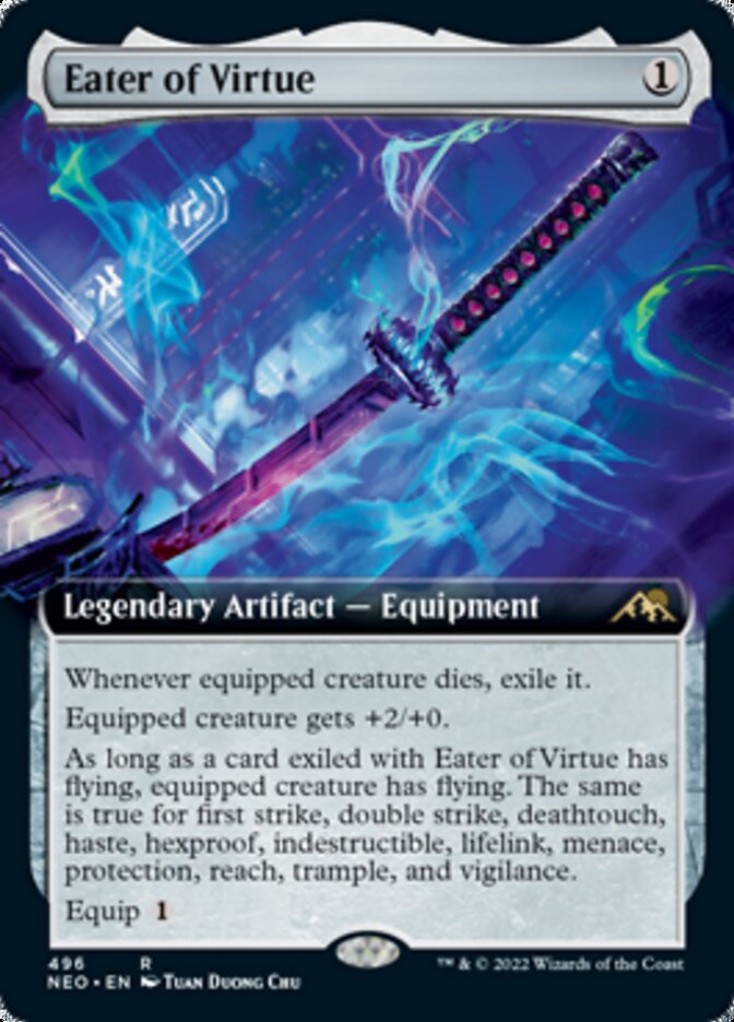 Eater of Virtue (Extended Art) [Kamigawa: Neon Dynasty] | I Want That Stuff Brandon