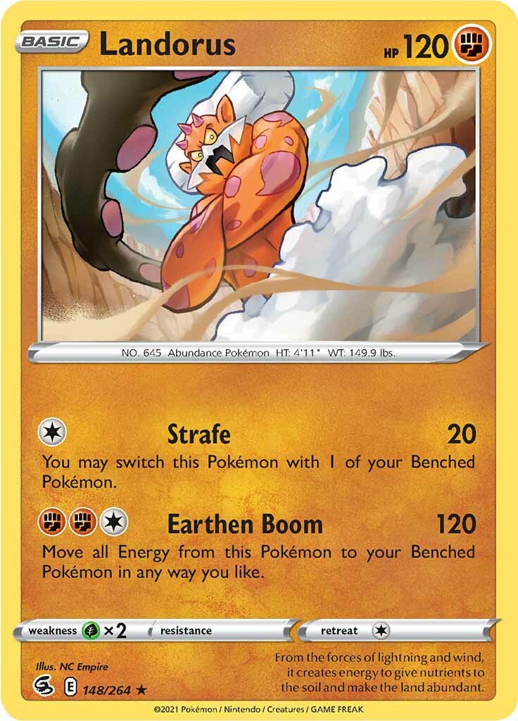 Landorus (148/264) [Sword & Shield: Fusion Strike] | I Want That Stuff Brandon