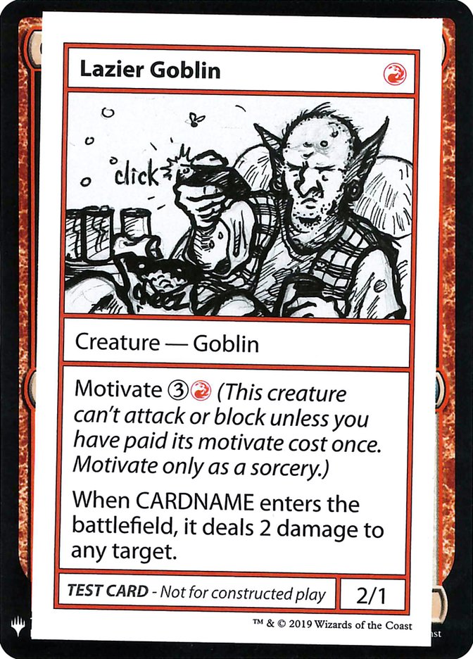 Lazier Goblin [Mystery Booster Playtest Cards] | I Want That Stuff Brandon