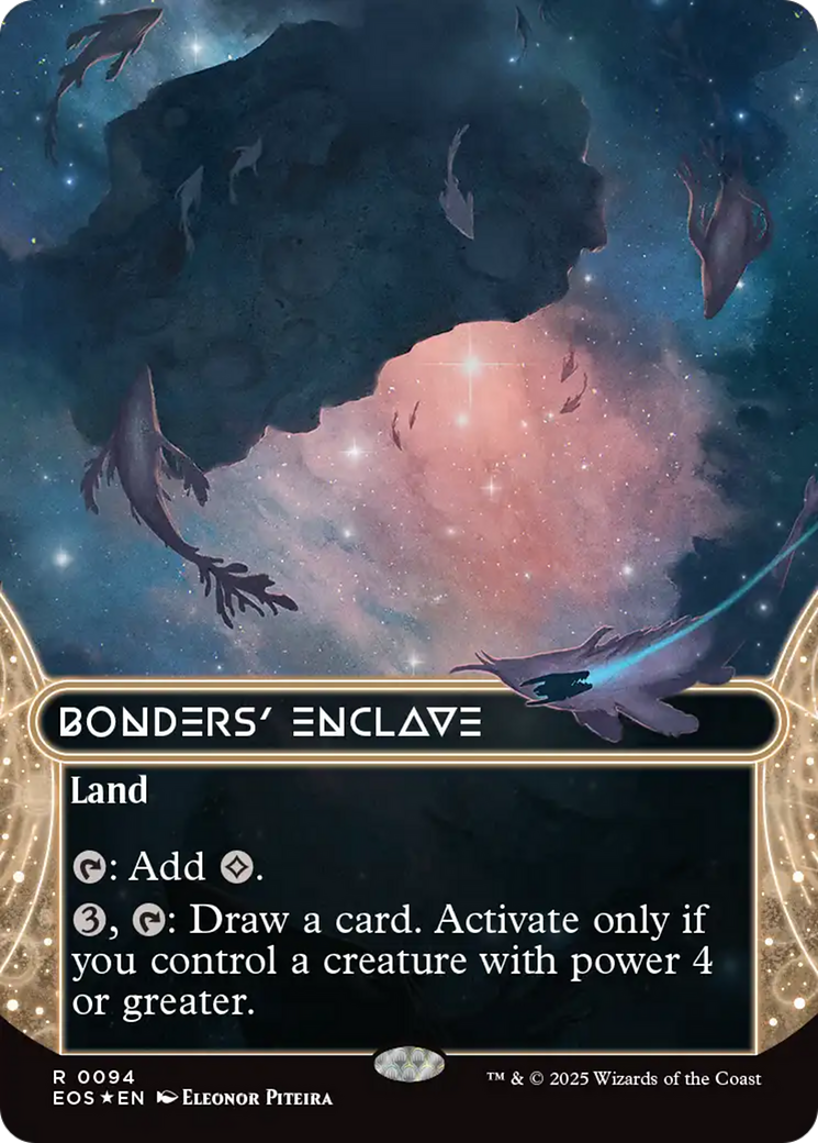 Bonders' Enclave (0094) (Borderless) (Galaxy Foil) [Edge of Eternities: Stellar Sights] | I Want That Stuff Brandon