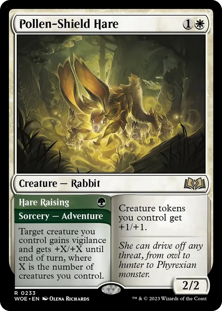 Pollen-Shield Hare // Hare Raising [Wilds of Eldraine] | I Want That Stuff Brandon