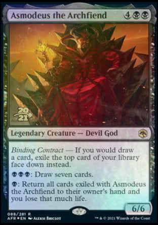 Asmodeus the Archfiend [Dungeons & Dragons: Adventures in the Forgotten Realms Prerelease Promos] | I Want That Stuff Brandon