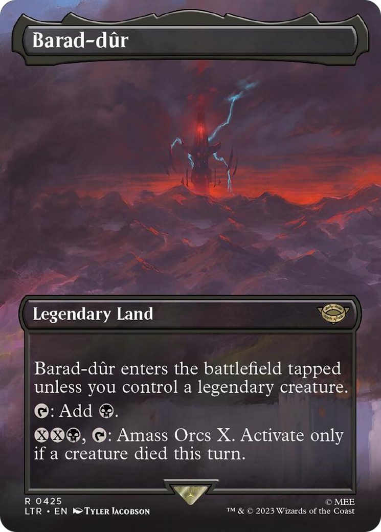 Barad-dur (Borderless Alternate Art) (425) [The Lord of the Rings: Tales of Middle-Earth] | I Want That Stuff Brandon