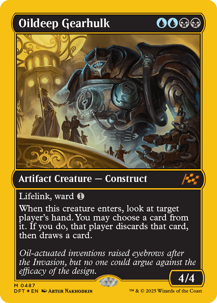 Oildeep Gearhulk (First-Place Foil) [Aetherdrift] | I Want That Stuff Brandon