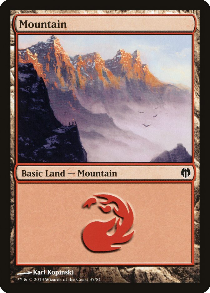 Mountain (37) [Duel Decks: Heroes vs. Monsters] | I Want That Stuff Brandon