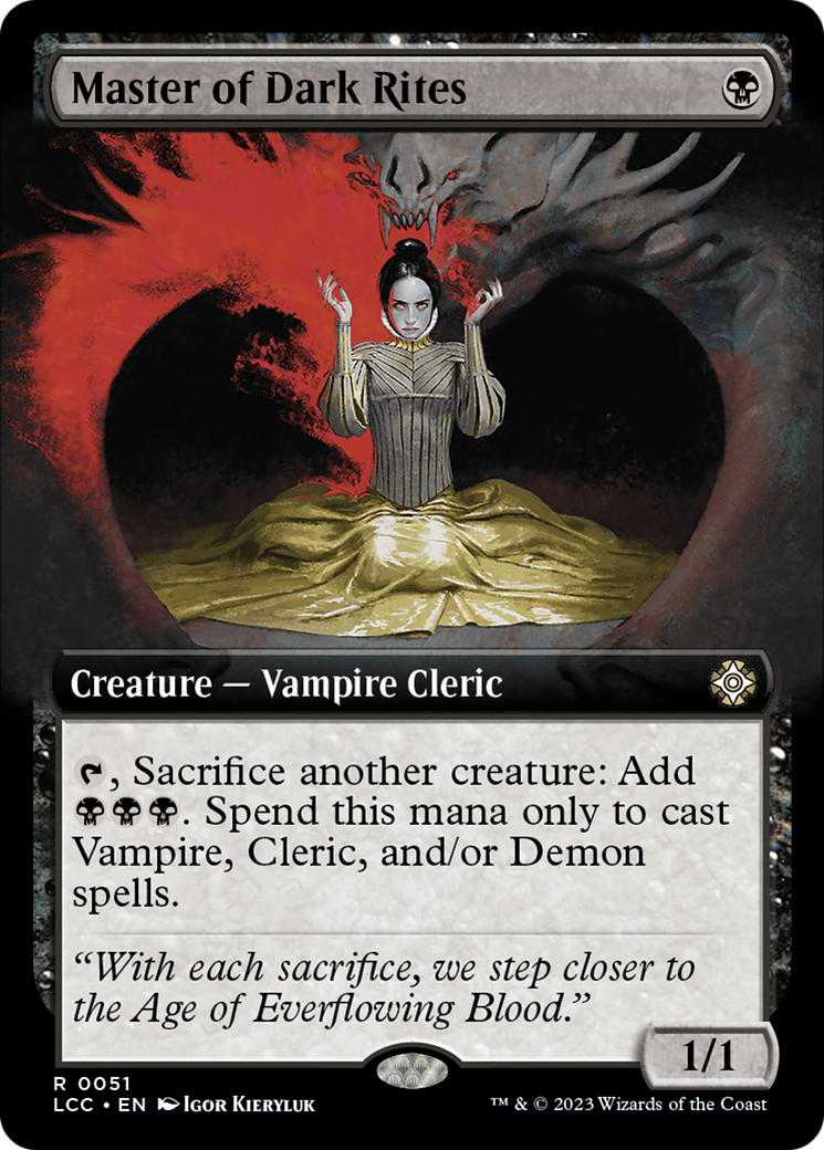 Master of Dark Rites (Extended Art) [The Lost Caverns of Ixalan Commander] | I Want That Stuff Brandon