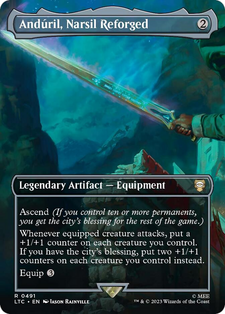 Anduril, Narsil Reforged (Borderless) [The Lord of the Rings: Tales of Middle-Earth Commander] | I Want That Stuff Brandon