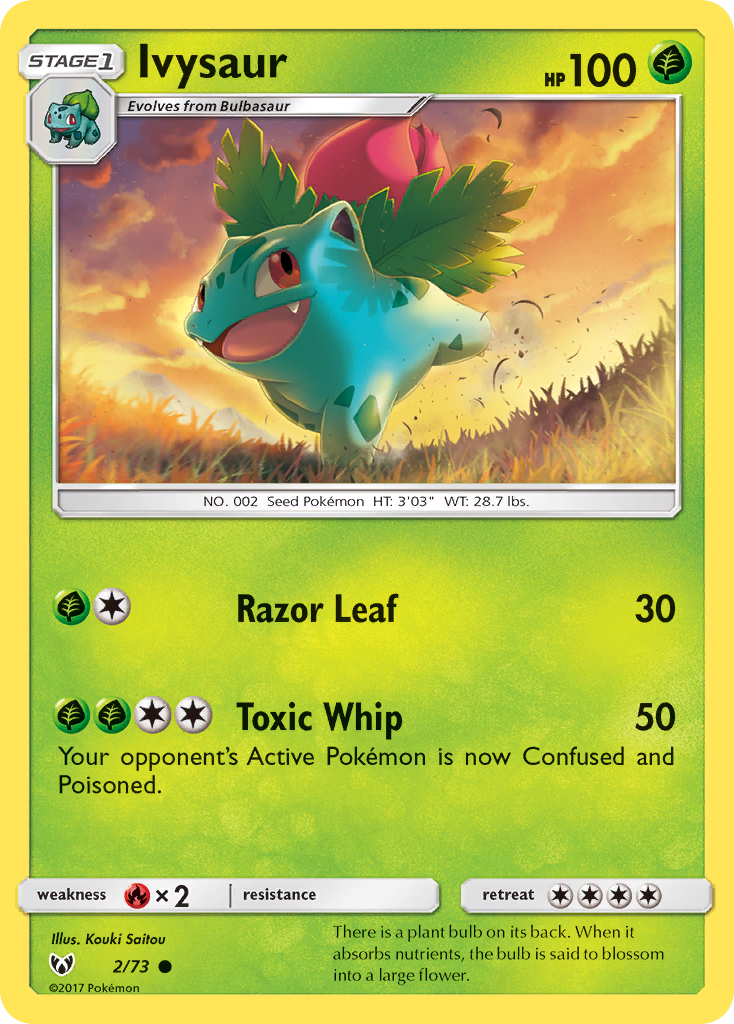 Ivysaur (2/73) [Sun & Moon: Shining Legends] | I Want That Stuff Brandon