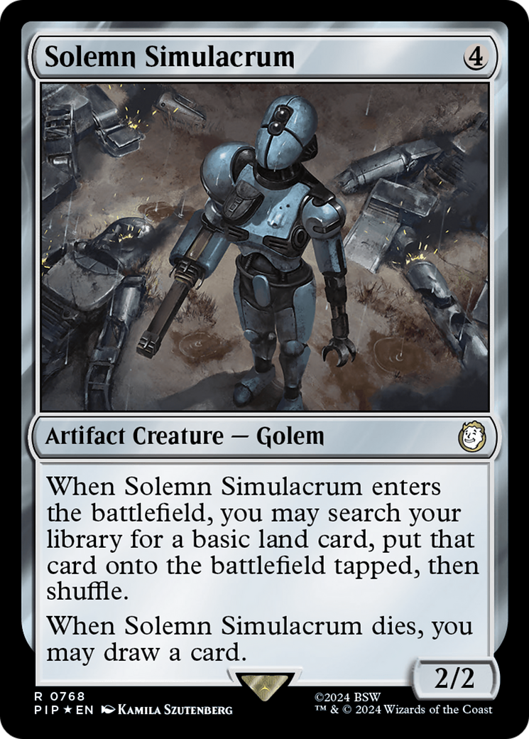 Solemn Simulacrum (Surge Foil) [Fallout] | I Want That Stuff Brandon