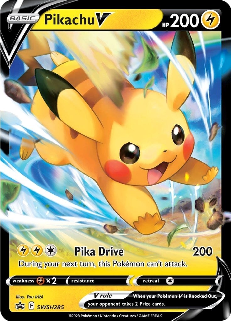 Pikachu V (SWSH285) [Sword & Shield: Black Star Promos] | I Want That Stuff Brandon