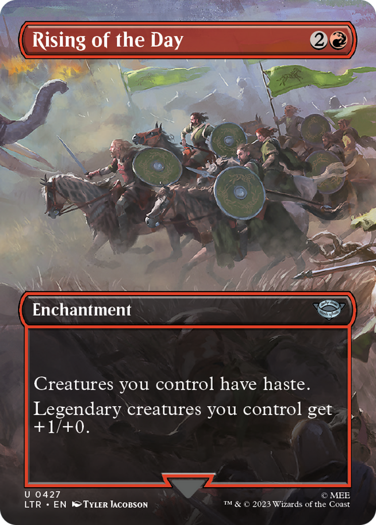Rising of the Day (Borderless Alternate Art) [The Lord of the Rings: Tales of Middle-Earth] | I Want That Stuff Brandon