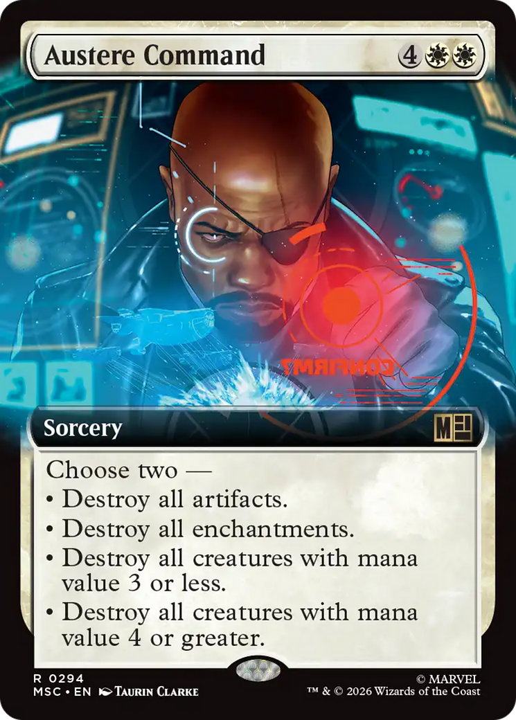 Austere Command (Extended Art) [Marvel Super Heroes Commander] | I Want That Stuff Brandon