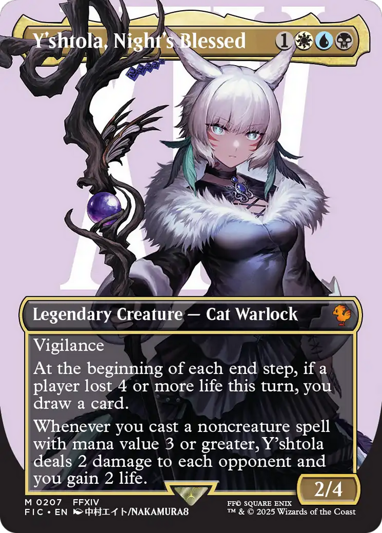Y'shtola, Night's Blessed (Borderless) (Surge Foil) [FINAL FANTASY Commander] | I Want That Stuff Brandon