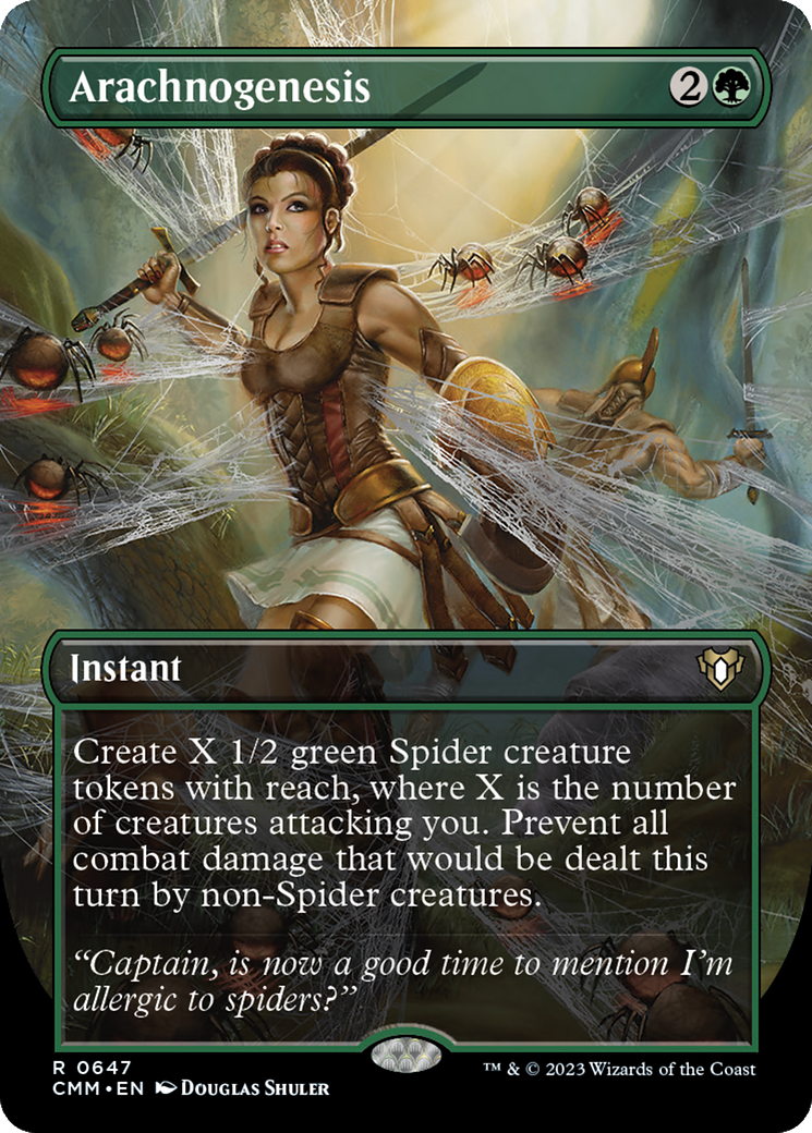 Arachnogenesis (Borderless Alternate Art) [Commander Masters] | I Want That Stuff Brandon