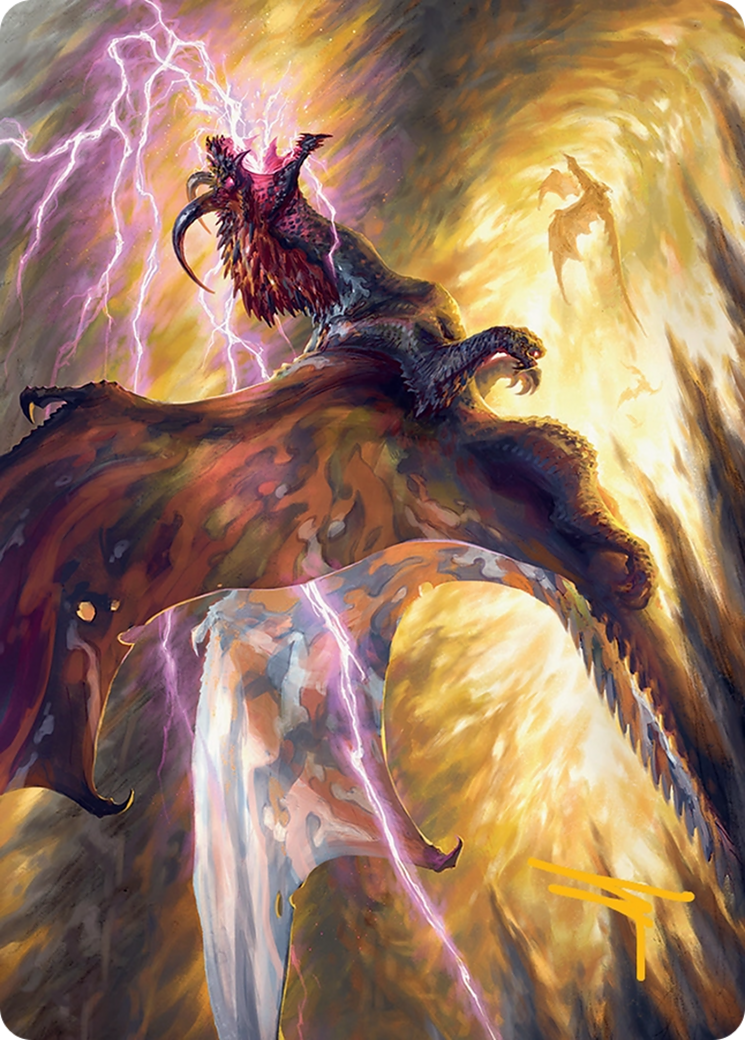 Stormscale Scion Art Card (17/54) [Tarkir: Dragonstorm Art Series] | I Want That Stuff Brandon